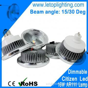 G53/ GU10  15W Citizen  AR111 led light